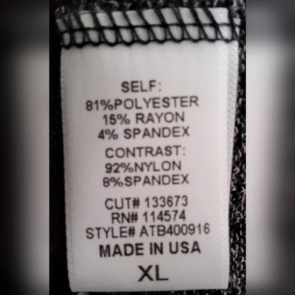 ANTHROPOLOGIE RO+DE Black/Gray Amirah Lace Long Smocked Cuff Sleeve Top XL - Picture 9 of 16